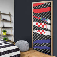 Croatia Beast Door Cover Ripped Flag Graphic - Wonder Print Shop