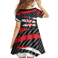 Croatia Beast Family Matching Long Sleeve Bodycon Dress and Hawaiian Shirt Ripped Flag Graphic - Wonder Print Shop