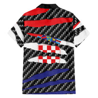 Croatia Beast Family Matching Long Sleeve Bodycon Dress and Hawaiian Shirt Ripped Flag Graphic - Wonder Print Shop