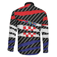 Croatia Beast Family Matching Off Shoulder Short Dress and Hawaiian Shirt Ripped Flag Graphic - Wonder Print Shop