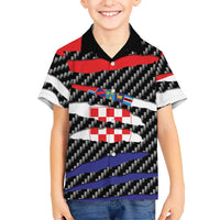 Croatia Beast Family Matching Summer Maxi Dress and Hawaiian Shirt Ripped Flag Graphic - Wonder Print Shop