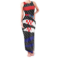 Croatia Beast Family Matching Tank Maxi Dress and Hawaiian Shirt Ripped Flag Graphic - Wonder Print Shop