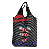 Croatia Beast Grocery Bag Ripped Flag Graphic - Wonder Print Shop