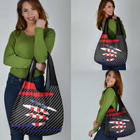 Croatia Beast Grocery Bag Ripped Flag Graphic - Wonder Print Shop