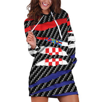 Croatia Beast Hoodie Dress Ripped Flag Graphic - Wonder Print Shop