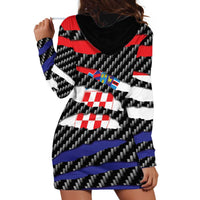 Croatia Beast Hoodie Dress Ripped Flag Graphic - Wonder Print Shop