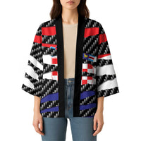 Croatia Beast Kimono Ripped Flag Graphic - Wonder Print Shop