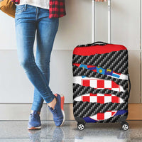 Croatia Beast Luggage Cover Ripped Flag Graphic - Wonder Print Shop
