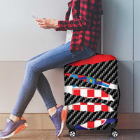 Croatia Beast Luggage Cover Ripped Flag Graphic - Wonder Print Shop