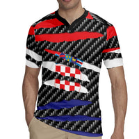 Croatia Beast Rugby Jersey Ripped Flag Graphic - Wonder Print Shop