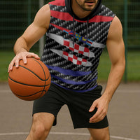 Croatia Beast Sleeveless Hoodie Ripped Flag Graphic - Wonder Print Shop