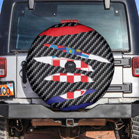 Croatia Beast Spare Tire Cover Ripped Flag Graphic - Wonder Print Shop
