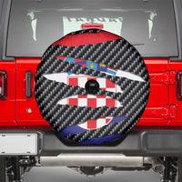 Croatia Beast Spare Tire Cover Ripped Flag Graphic - Wonder Print Shop
