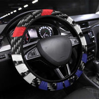 Croatia Beast Steering Wheel Cover Ripped Flag Graphic - Wonder Print Shop