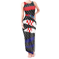 Croatia Beast Tank Maxi Dress Ripped Flag Graphic - Wonder Print Shop