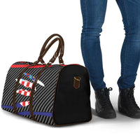 Croatia Beast Travel Bag Ripped Flag Graphic - Wonder Print Shop
