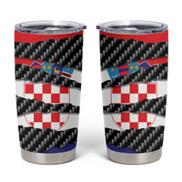 Croatia Beast Tumbler Cup Ripped Flag Graphic - Wonder Print Shop