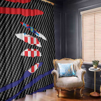 Croatia Beast Window Curtain Ripped Flag Graphic - Wonder Print Shop