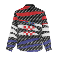 Croatia Beast Women Casual Shirt Ripped Flag Graphic - Wonder Print Shop