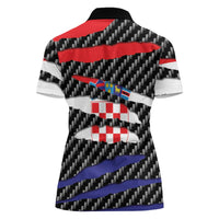 Croatia Beast Women Polo Shirt Ripped Flag Graphic - Wonder Print Shop
