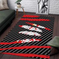Poland Beast Area Rug Ripped Flag Graphic - Wonder Print Shop