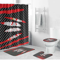 Poland Beast Bathroom Set Ripped Flag Graphic - Wonder Print Shop