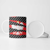 Poland Beast Ceramic Mug Ripped Flag Graphic - Wonder Print Shop