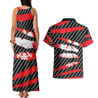Poland Beast Couples Matching Tank Maxi Dress and Hawaiian Shirt Ripped Flag Graphic - Wonder Print Shop