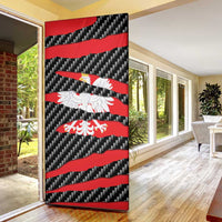 Poland Beast Door Cover Ripped Flag Graphic - Wonder Print Shop