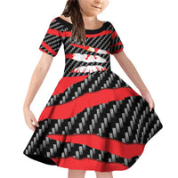 Poland Beast Family Matching Off Shoulder Short Dress and Hawaiian Shirt Ripped Flag Graphic - Wonder Print Shop