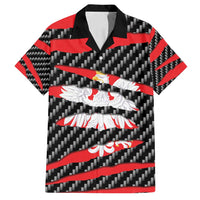 Poland Beast Family Matching Off Shoulder Short Dress and Hawaiian Shirt Ripped Flag Graphic - Wonder Print Shop