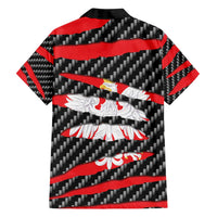 Poland Beast Family Matching Off Shoulder Short Dress and Hawaiian Shirt Ripped Flag Graphic - Wonder Print Shop