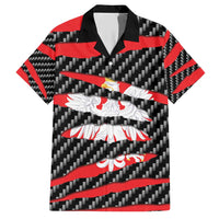 Poland Beast Family Matching Short Sleeve Bodycon Dress and Hawaiian Shirt Ripped Flag Graphic - Wonder Print Shop