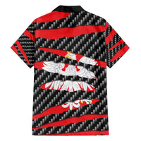 Poland Beast Family Matching Short Sleeve Bodycon Dress and Hawaiian Shirt Ripped Flag Graphic - Wonder Print Shop