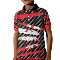 Poland Beast Kid Polo Shirt Ripped Flag Graphic - Wonder Print Shop