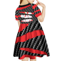 Poland Beast Kid Short Sleeve Dress Ripped Flag Graphic - Wonder Print Shop