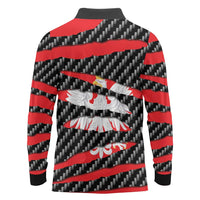 Poland Beast Long Sleeve Polo Shirt Ripped Flag Graphic - Wonder Print Shop