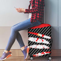 Poland Beast Luggage Cover Ripped Flag Graphic - Wonder Print Shop