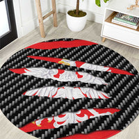 Poland Beast Round Carpet Ripped Flag Graphic - Wonder Print Shop