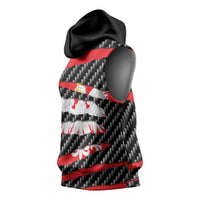 Poland Beast Sleeveless Hoodie Ripped Flag Graphic - Wonder Print Shop