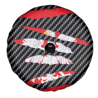 Poland Beast Spare Tire Cover Ripped Flag Graphic - Wonder Print Shop