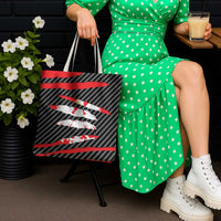 Poland Beast Tote Bag Ripped Flag Graphic - Wonder Print Shop