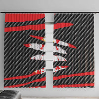 Poland Beast Window Curtain Ripped Flag Graphic - Wonder Print Shop