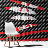 Poland Beast Window Curtain Ripped Flag Graphic - Wonder Print Shop