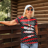 Poland Beast Women Polo Shirt Ripped Flag Graphic - Wonder Print Shop