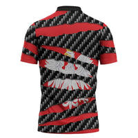 Poland Beast Zipper Polo Shirt Ripped Flag Graphic - Wonder Print Shop