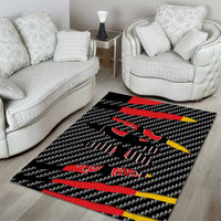Germany Beast Area Rug Ripped Flag Graphic - Wonder Print Shop