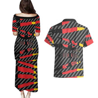 Germany Beast Couples Matching Puletasi and Hawaiian Shirt Ripped Flag Graphic - Wonder Print Shop