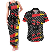 Germany Beast Couples Matching Tank Maxi Dress and Hawaiian Shirt Ripped Flag Graphic - Wonder Print Shop