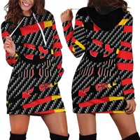 Germany Beast Hoodie Dress Ripped Flag Graphic - Wonder Print Shop